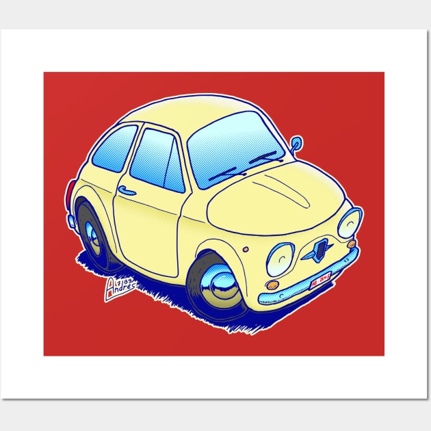 Classic Fiat Cinquecento just the car Wall Art by Andres7B9